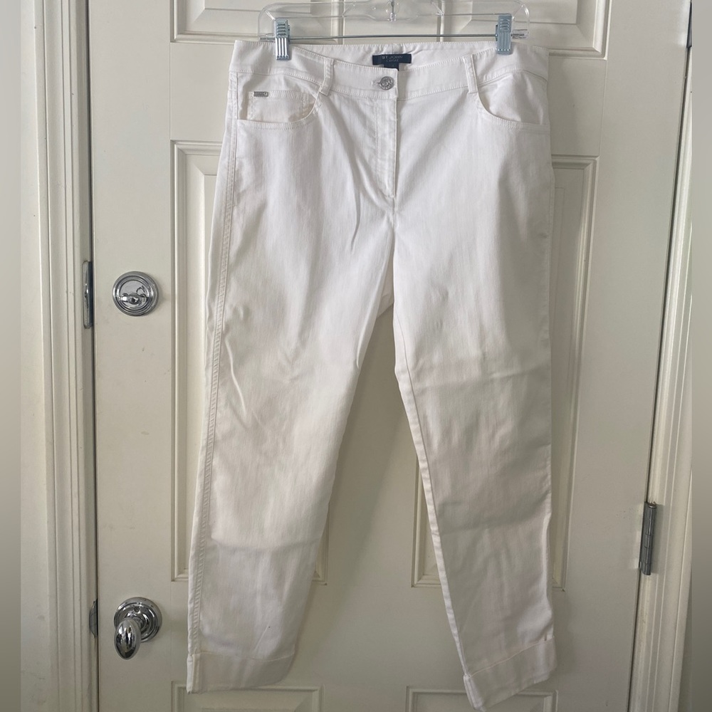 White St. John Caviar Trouser